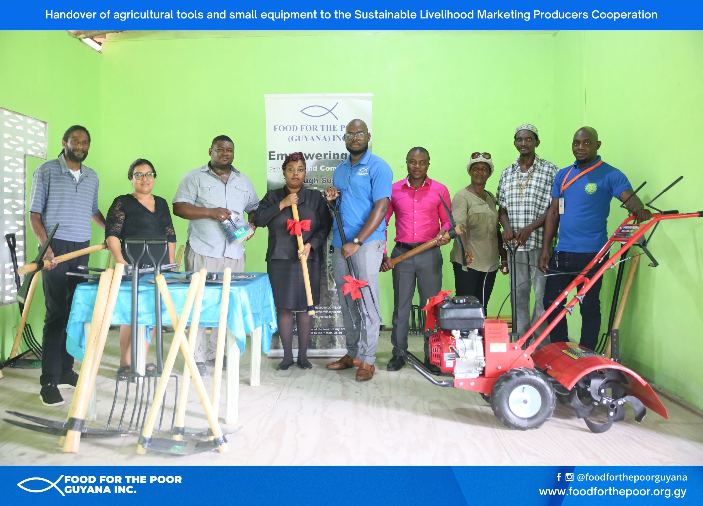 Handover Of Agricultural Tools And Small Equipment To The Sustainable 